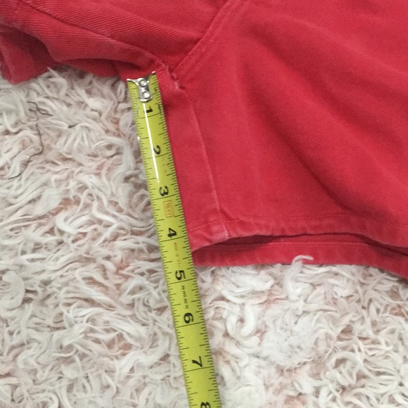 🍎VTG Moda Itn. hi rise red mom jean shorts - Picture 7 of 8